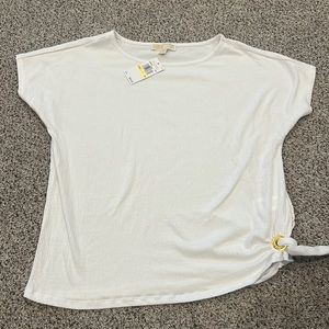 NWT Michael Kors white top size medium
